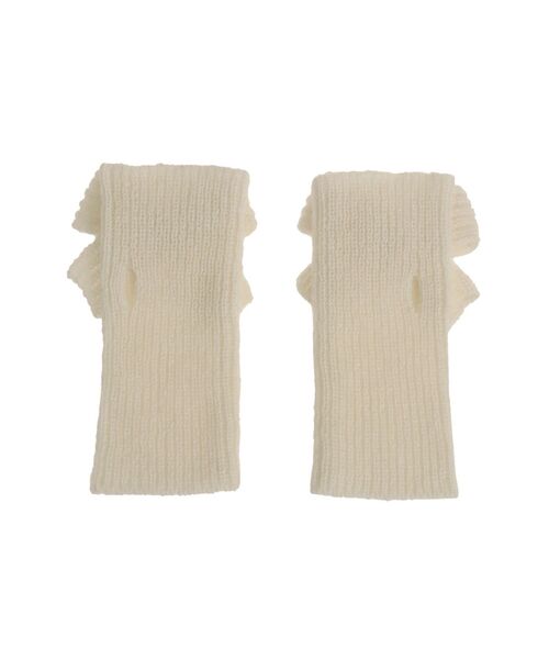 merry jenny（メリージェニー）の「りぼんりぼんニットグローブ（手袋・レディース・ピンク/ネイビー/アイボリー・FREE）」の10枚目の写真