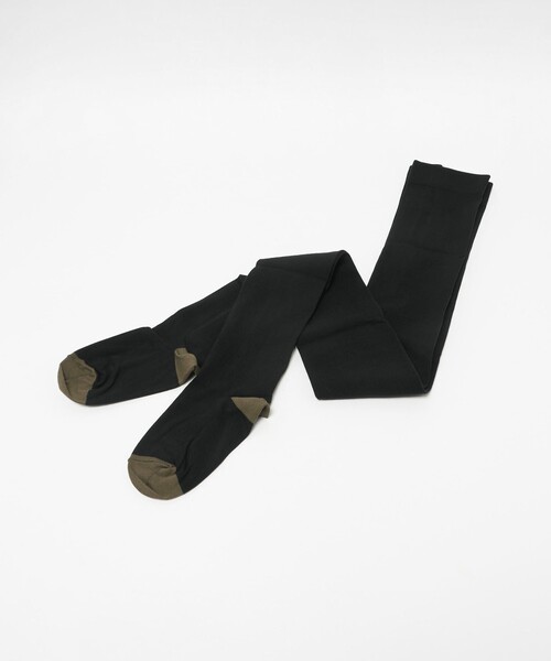 UNITED ARROWS（ユナイテッドアローズ）の「コットン 2トーン タイツ（タイツ/ストッキング・レディース・ブラック/レッド/ダークグレー・FREE）」の10枚目の写真