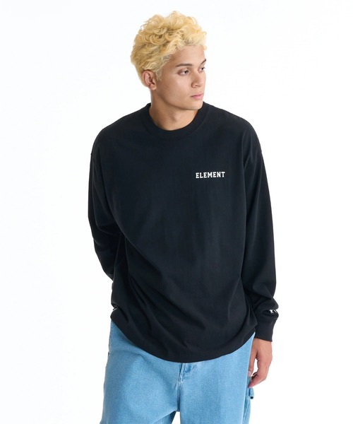 ELEMENT(エレメント)の「【直営店限定】ELEMENT メンズ LION LS ロンT 【2025年秋冬モデル】/エレメントバックプリントビックシルエット長袖ロンT(Tシャツ/カットソー・メンズ・ブラック/ホワイト/ネイビー・MEDIUM/LARGE/X-LARGE)」の9枚目の写真