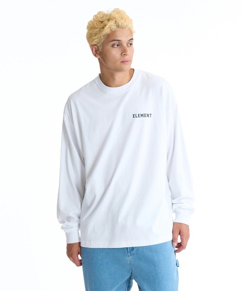 ELEMENT(エレメント)の「【直営店限定】ELEMENT メンズ LION LS ロンT 【2025年秋冬モデル】/エレメントバックプリントビックシルエット長袖ロンT(Tシャツ/カットソー・メンズ・ブラック/ホワイト/ネイビー・MEDIUM/LARGE/X-LARGE)」の4枚目の写真