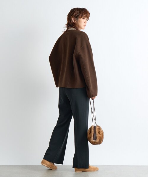 RIVE DROITE（リヴドロワ）の「【上品見え】ウールリバーショートコート（その他アウター・レディース・チャコールグレー/キャメル/ブラウン・FREE）」の17枚目の写真