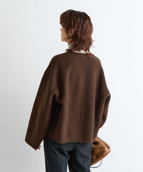 RIVE DROITE（リヴドロワ）の「【上品見え】ウールリバーショートコート（その他アウター・レディース・チャコールグレー/キャメル/ブラウン・FREE）」の21枚目の写真