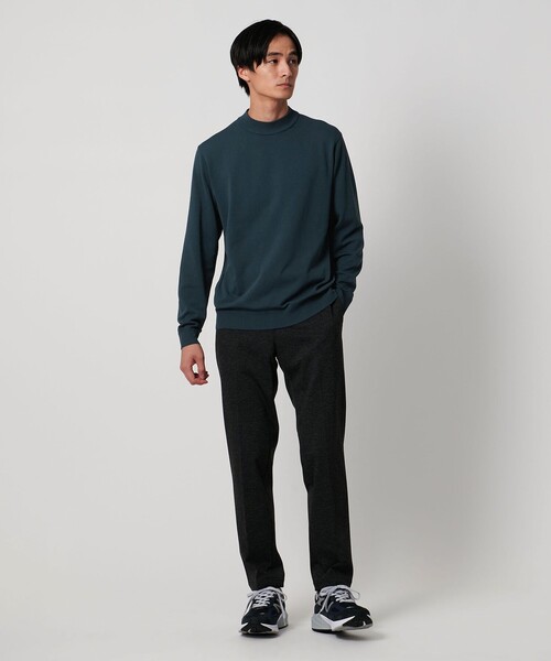 ショートスリーブモックネックニットUA COZY―ウォッシャブル、抗菌防臭 nw2776-21_2.jpg