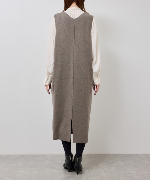 ROPE' PICNIC（ロペピクニック）の「ニットジャンパースカート/着丈が選べる・リンクコーデ（ジャンパースカート・レディース・チャコールグレー/ブラック/ブラウン系その他2・TM/M）」の8枚目の写真