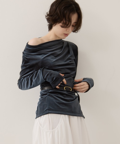 STUDIOUS(ステュディオス)の「【STUDIOUS/ステュディオス】Oval Buckle Belt/オーバルバックルベルト(ベルト・レディース・シルバー/ゴールド・FREE)」の9枚目の写真