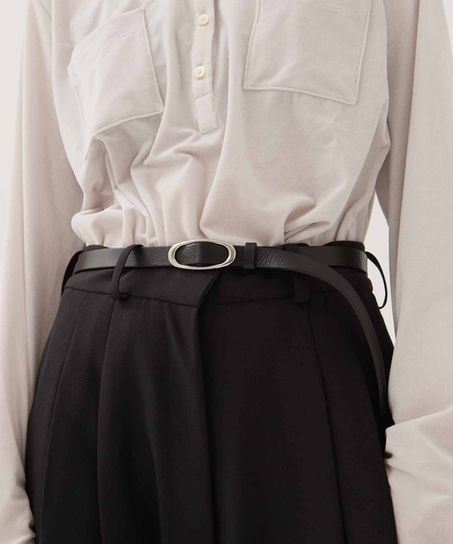 STUDIOUS(ステュディオス)の「【STUDIOUS/ステュディオス】Oval Buckle Belt/オーバルバックルベルト(ベルト・レディース・シルバー/ゴールド・FREE)」の14枚目の写真