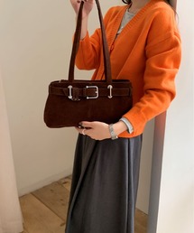 ベルテッドスウェードショルダーバッグ