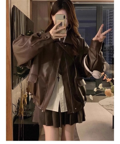 Ritzy(リッツィー)の「PUコート(ピーコート・レディース・ブラック/ブラウン・M/L)」の1枚目の写真