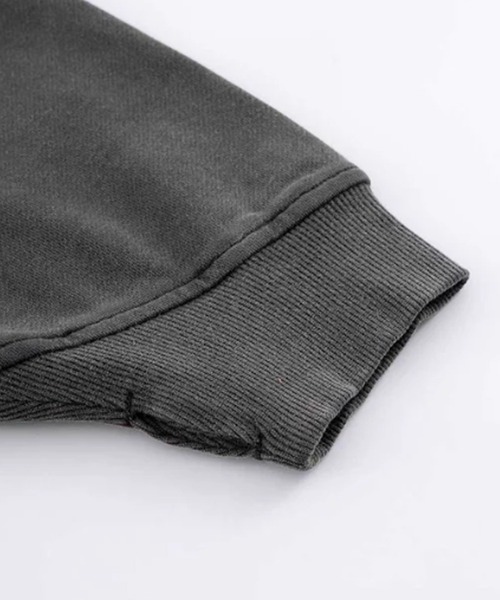 SUPPLIER(サプライヤー)の「SUPPLIER/サプライヤー Fleur Leather Patch hoodie フーディー スウェット トレーナー(パーカー・メンズ・ブラック/ベージュ・M/L/XL)」の4枚目の写真