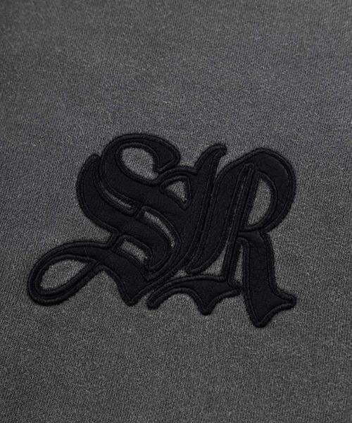 SUPPLIER(サプライヤー)の「SUPPLIER/サプライヤー Fleur Leather Patch hoodie フーディー スウェット トレーナー(パーカー・メンズ・ブラック/ベージュ・M/L/XL)」の6枚目の写真