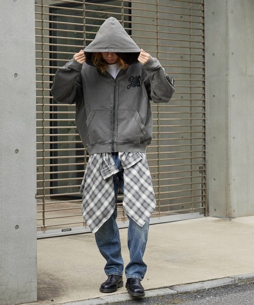 SUPPLIER/サプライヤー Fleur Leather Patch hoodie フーディー