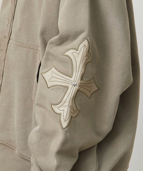 SUPPLIER/サプライヤー Fleur Leather Patch hoodie フーディー