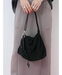 Samansa Mos2 blue | スエードショルダーバッグ(ハンドバッグ)