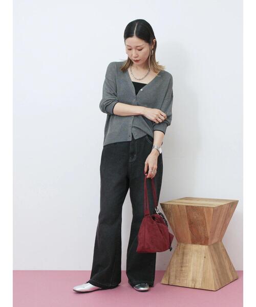 Samansa Mos2 blue（サマンサモスモスブルー）の「スエードショルダーバッグ（ハンドバッグ・レディース・ブラック/ボルドー/ブラウン・F）」の13枚目の写真