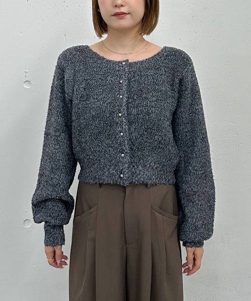 プードルフェザーニットカーディガン（カーディガン/ボレロ