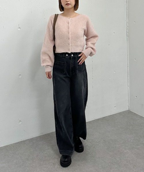 archives（アルシーヴ）の「プードルフェザーニットカーディガン（カーディガン/ボレロ・レディース・アイボリー/チャコールグレー/ベージュ/ピンク・MEDIUM）」の19枚目の写真