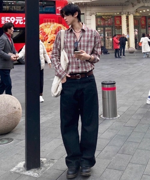 NOWLE（ノウル）の「【NOWLE】アースカラー クラシック チェックシャツ（シャツ/ブラウス・メンズ・チェック・X-LARGE/LARGE/MEDIUM）」の8枚目の写真