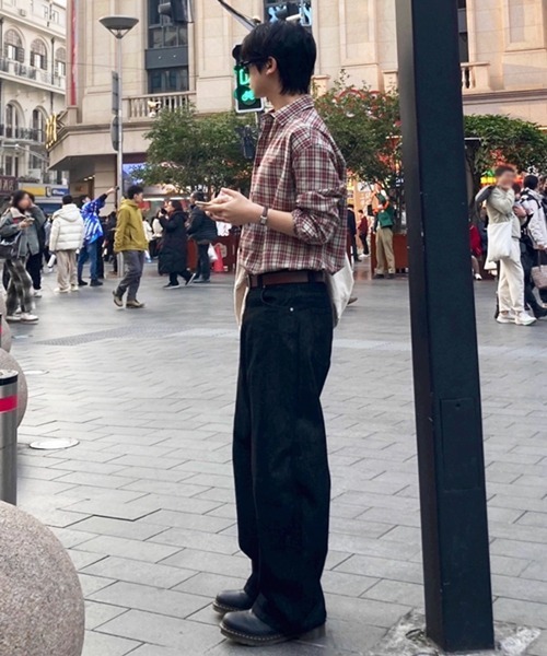 NOWLE（ノウル）の「【NOWLE】アースカラー クラシック チェックシャツ（シャツ/ブラウス・メンズ・チェック・X-LARGE/LARGE/MEDIUM）」の3枚目の写真