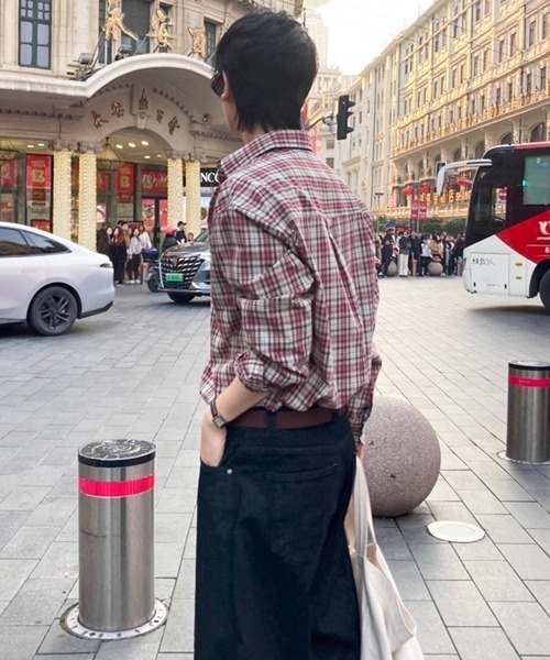 NOWLE（ノウル）の「【NOWLE】アースカラー クラシック チェックシャツ（シャツ/ブラウス・メンズ・チェック・X-LARGE/LARGE/MEDIUM）」の13枚目の写真