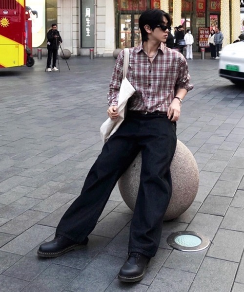 NOWLE（ノウル）の「【NOWLE】アースカラー クラシック チェックシャツ（シャツ/ブラウス・メンズ・チェック・X-LARGE/LARGE/MEDIUM）」の18枚目の写真