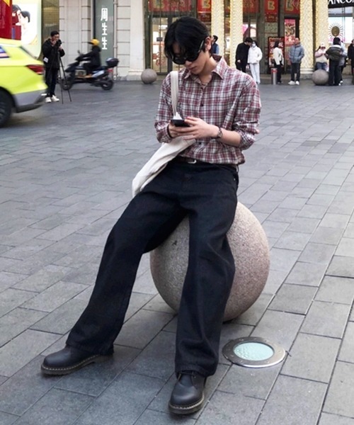 NOWLE（ノウル）の「【NOWLE】アースカラー クラシック チェックシャツ（シャツ/ブラウス・メンズ・チェック・X-LARGE/LARGE/MEDIUM）」の19枚目の写真