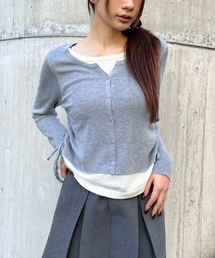 3.3 Field Trip  | 3.3 Field Trip／カーディガンレイヤードロングTシャツ(Tシャツ/カットソー)