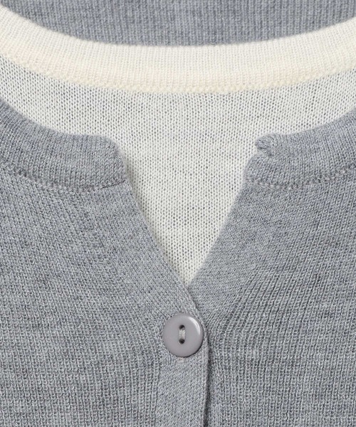 3.3 Field Trip (3.3フィールドトリップ)の「3.3 Field Trip/カーディガンレイヤードロングTシャツ(Tシャツ/カットソー・レディース・ブラック/オフホワイト/レッド/ライトグレー/ピンク・FREE)」の19枚目の写真