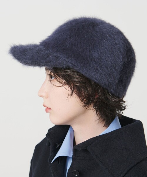 UNITED ARROWS（ユナイテッドアローズ）の「ヘアリー キャップ（キャップ・レディース・オフホワイト/ダークグレー・FREE）」の9枚目の写真