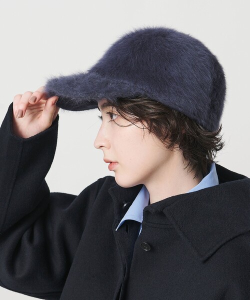 UNITED ARROWS（ユナイテッドアローズ）の「ヘアリー キャップ（キャップ・レディース・オフホワイト/ダークグレー・FREE）」の10枚目の写真
