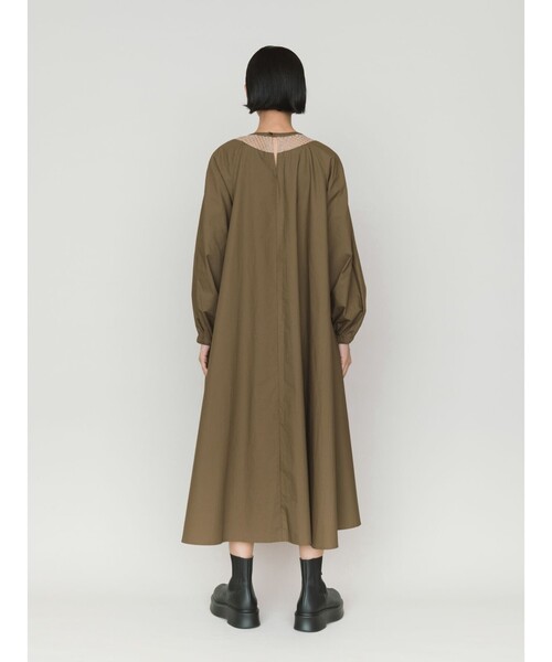 MIDIUMISOLID（ミディウミソリッド）の「MIDIUMISOLID for Ladies ボリュームワンピース（ワンピース・レディース・ベージュ/カーキ/ブラック・FREE）」の10枚目の写真