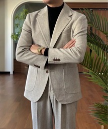 Cloudstyle（クラウドスタイル）の「【Cloudstyle】スーツ ジャケット&タックパンツ セットアップ / ウールライク（スーツセット・メンズ）」