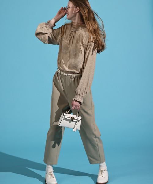 Kelen(ケレン)の「「KELEN / ケレン」テーパードトラウザー(その他パンツ・レディース・ブラック/サックスブルー/オフホワイト/ベージュ・S/M)」の5枚目の写真