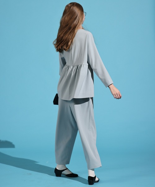 Kelen(ケレン)の「「KELEN / ケレン」テーパードトラウザー(その他パンツ・レディース・ブラック/サックスブルー/オフホワイト/ベージュ・S/M)」の9枚目の写真