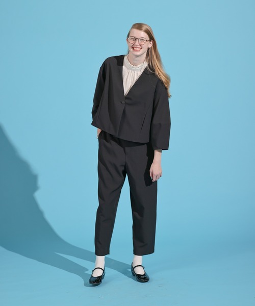 Kelen(ケレン)の「「KELEN / ケレン」テーパードトラウザー(その他パンツ・レディース・ブラック/サックスブルー/オフホワイト/ベージュ・S/M)」の14枚目の写真