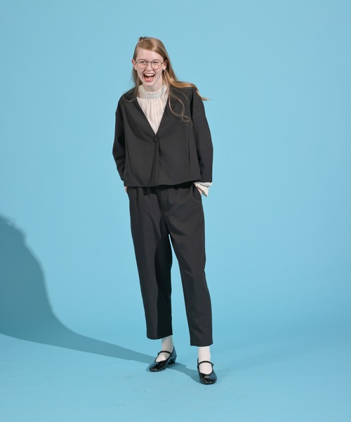 Kelen(ケレン)の「「KELEN / ケレン」テーパードトラウザー(その他パンツ・レディース・ブラック/サックスブルー/オフホワイト/ベージュ・S/M)」の18枚目の写真