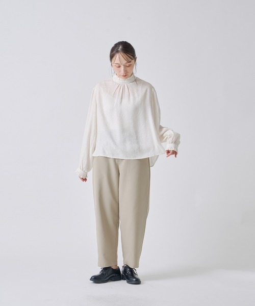 Kelen(ケレン)の「「KELEN / ケレン」テーパードトラウザー(その他パンツ・レディース・ブラック/サックスブルー/オフホワイト/ベージュ・S/M)」の19枚目の写真