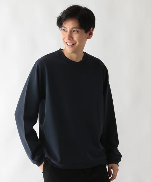 GLOBAL WORK（グローバルワーク）の「アムンゼンツイルプルオーバー/604182（スウェット・メンズ・ブラック/ライトベージュ/ネイビー・MEDIUM/SMALL/X-LARGE/LARGE）」の3枚目の写真