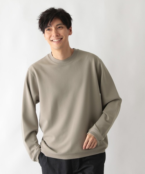 GLOBAL WORK（グローバルワーク）の「アムンゼンツイルプルオーバー/604182（スウェット・メンズ・ブラック/ライトベージュ/ネイビー・MEDIUM/SMALL/X-LARGE/LARGE）」の2枚目の写真