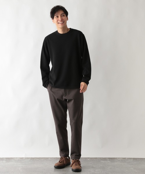 GLOBAL WORK（グローバルワーク）の「アムンゼンツイルプルオーバー/604182（スウェット・メンズ・ブラック/ライトベージュ/ネイビー・MEDIUM/SMALL/X-LARGE/LARGE）」の5枚目の写真