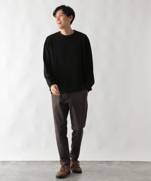 GLOBAL WORK（グローバルワーク）の「アムンゼンツイルプルオーバー/604182（スウェット・メンズ・ブラック/ライトベージュ/ネイビー・MEDIUM/SMALL/X-LARGE/LARGE）」の6枚目の写真