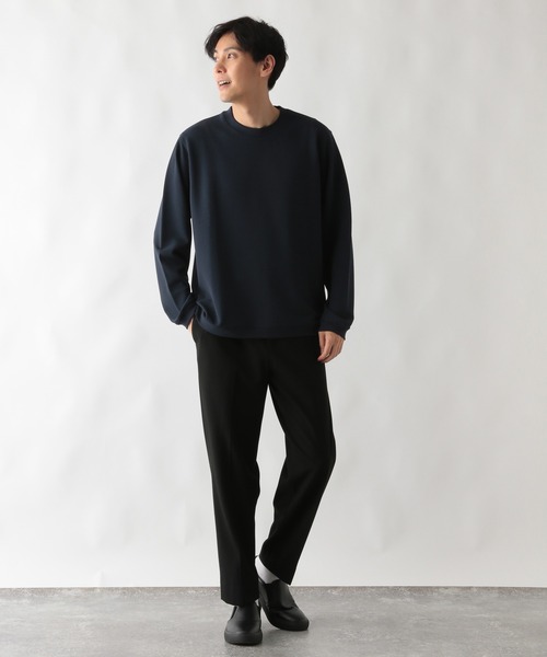 GLOBAL WORK（グローバルワーク）の「アムンゼンツイルプルオーバー/604182（スウェット・メンズ・ブラック/ライトベージュ/ネイビー・MEDIUM/SMALL/X-LARGE/LARGE）」の14枚目の写真