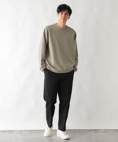 GLOBAL WORK（グローバルワーク）の「アムンゼンツイルプルオーバー/604182（スウェット・メンズ・ブラック/ライトベージュ/ネイビー・MEDIUM/SMALL/X-LARGE/LARGE）」の9枚目の写真