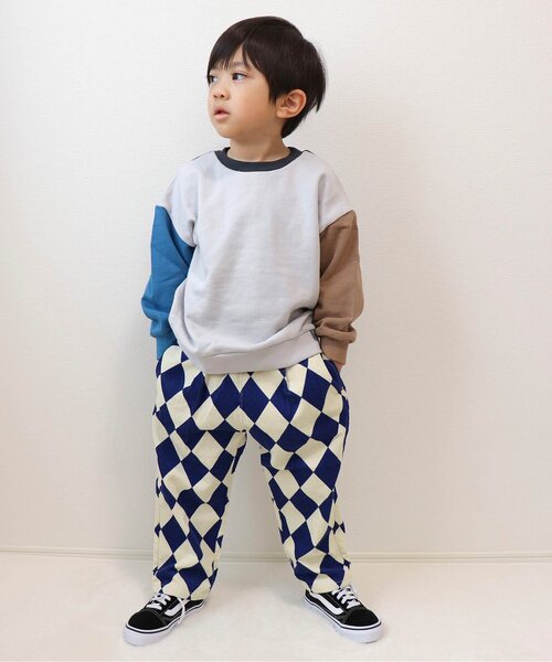 BREEZE(ブリーズ)の「【あったか】総柄ワンタックコーデュロイパンツ_ジュニア対応(その他パンツ・キッズ・ネイビー/ライム/ベージュ・150/140/130/120/110/100/90/80)」の4枚目の写真