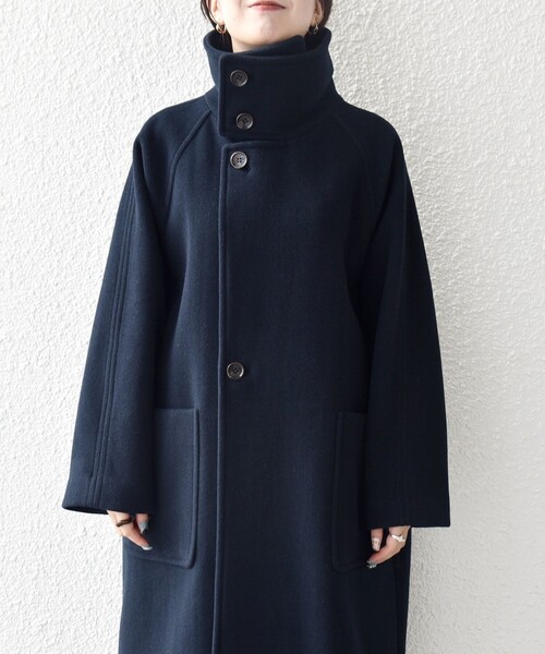 SHIPS any: PURE WOOL スタンド ＆ ビッグカラー コート（その他