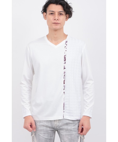 セール】ｺﾝﾋﾞﾈｰｼｮﾝﾗｲﾝｷﾘｶｴﾅｶﾞｿﾃﾞｶｯﾄｿｰ（Tシャツ/カットソー）｜TORNADO