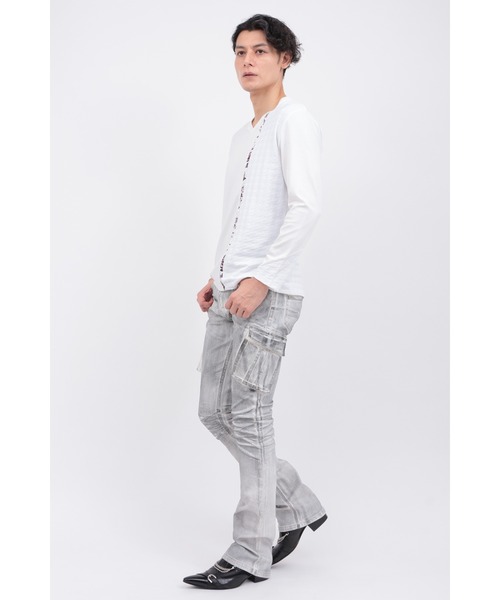 セール】ｺﾝﾋﾞﾈｰｼｮﾝﾗｲﾝｷﾘｶｴﾅｶﾞｿﾃﾞｶｯﾄｿｰ（Tシャツ/カットソー）｜TORNADO