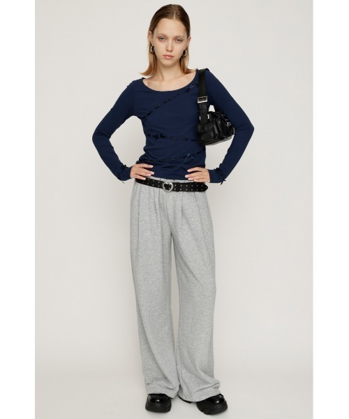 SLY（スライ）の「SWITCHING CUT TOPS スウィッチング カット トップス 秋服 冬服（Tシャツ/カットソー・レディース・ブラック/ネイビー/アイボリー・FREE）」の14枚目の写真