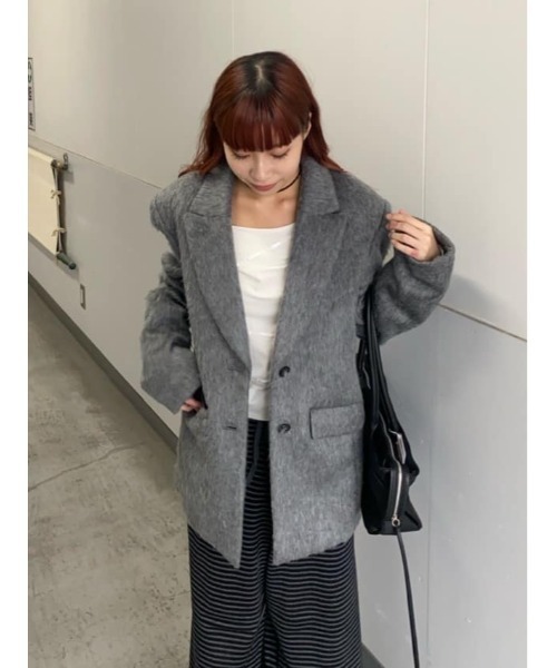 SLY（スライ）の「SWITCHING CUT TOPS スウィッチング カット トップス 秋服 冬服（Tシャツ/カットソー・レディース・ブラック/ネイビー/アイボリー・FREE）」の17枚目の写真