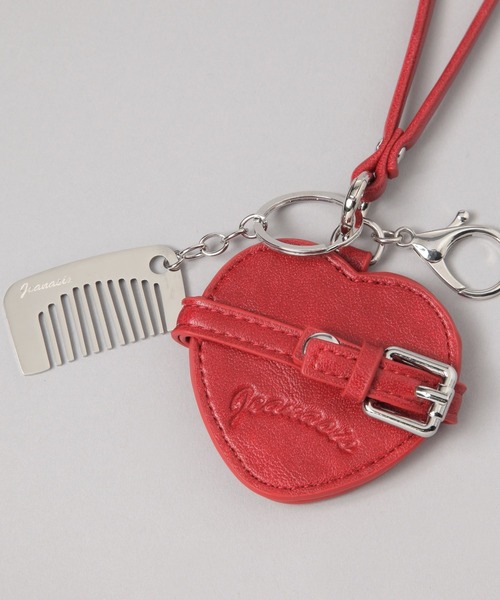 JEANASIS（ジーナシス）の「ミラー&クシチャーム/603977（キーホルダー・レディース・ブラウン/レッド/ベージュ/ブラック・FREE）」の12枚目の写真