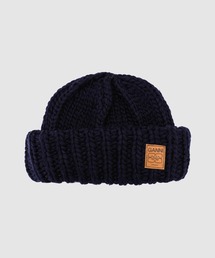 GANNI | Graphic Wool Handknit Beanie(ニットキャップ/ビーニー)